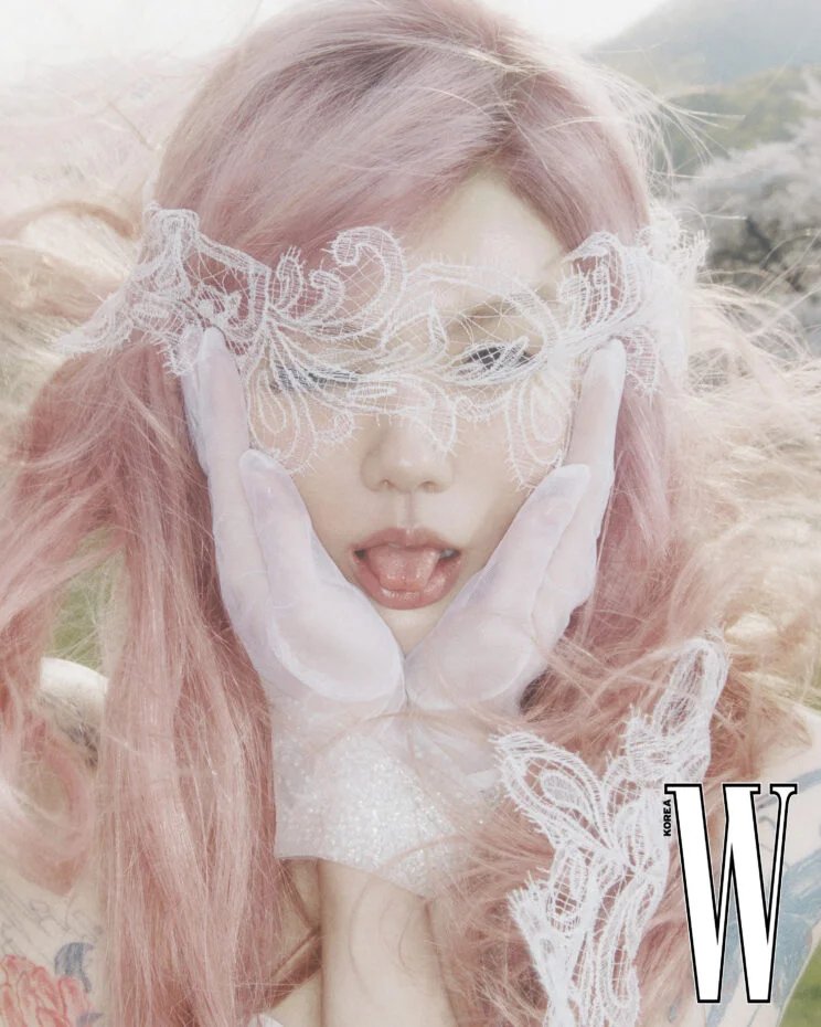 wedding fantasy inspired editorial from w korea, may 2024 issue shot by park jongha