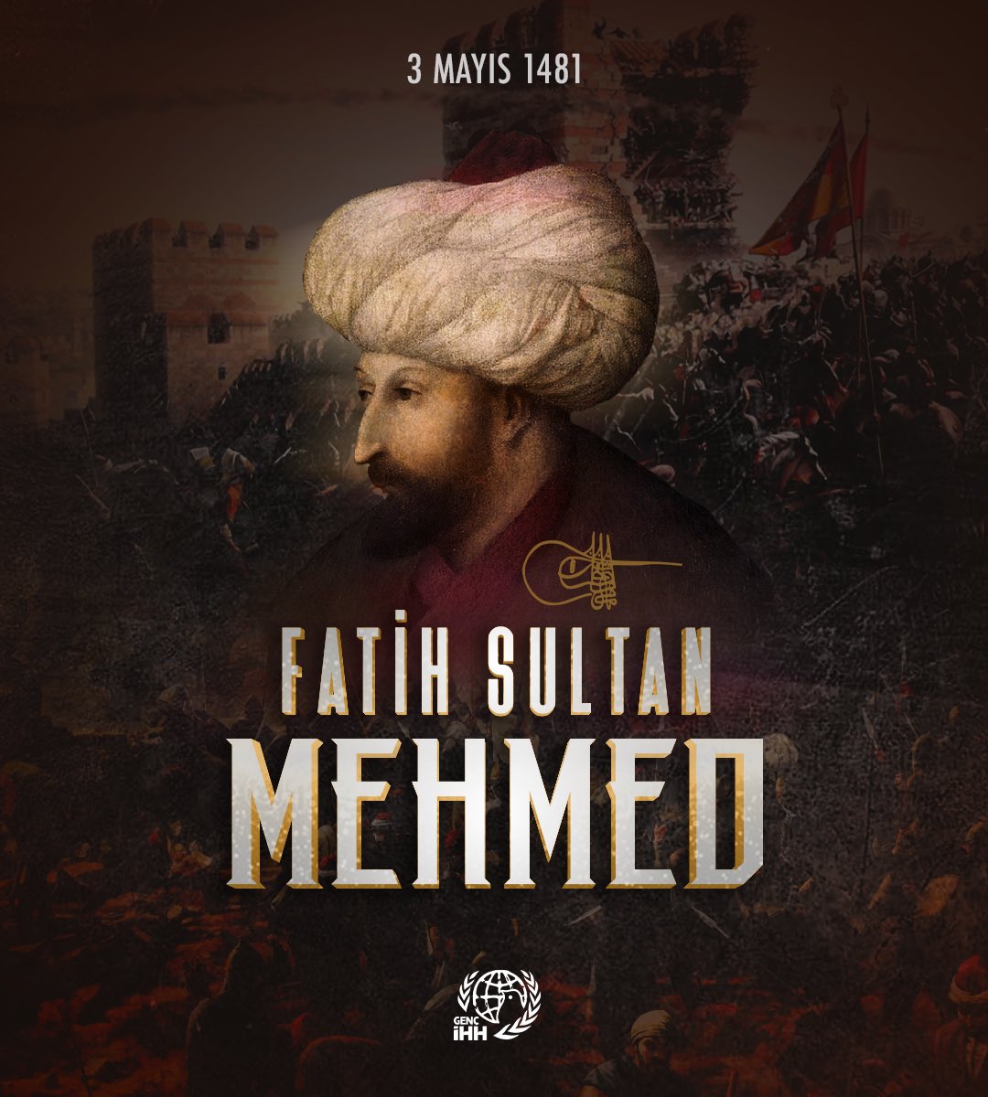 Vefatının sene-i devriyesinde Fatih Sultan Mehmet'i rahmet ve minnetle anıyoruz.