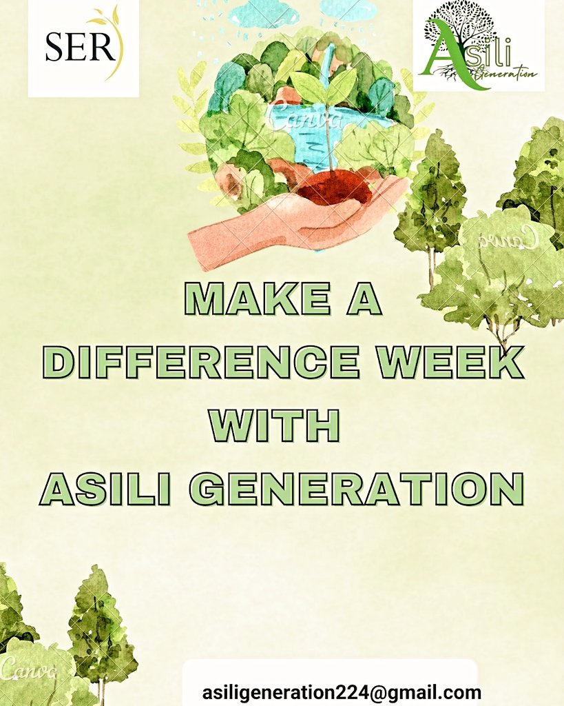 Considing with World Environment Day, we are pleased to announce our upcoming event, the Green and Clean Week for the make a difference week campaign. #environmentday2024 #Climate #cleanup #communitycleanup #asili #ser