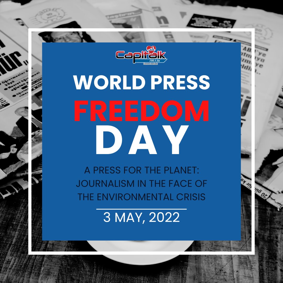 Today, Zimbabwe joins the rest of the world in commemorating World Press Freedom Day. This year's celebrations are running under the theme, 'A Press for the Planet: Journalism in the Face of the Environmental Crisis.' #WorldPressFreedomDay