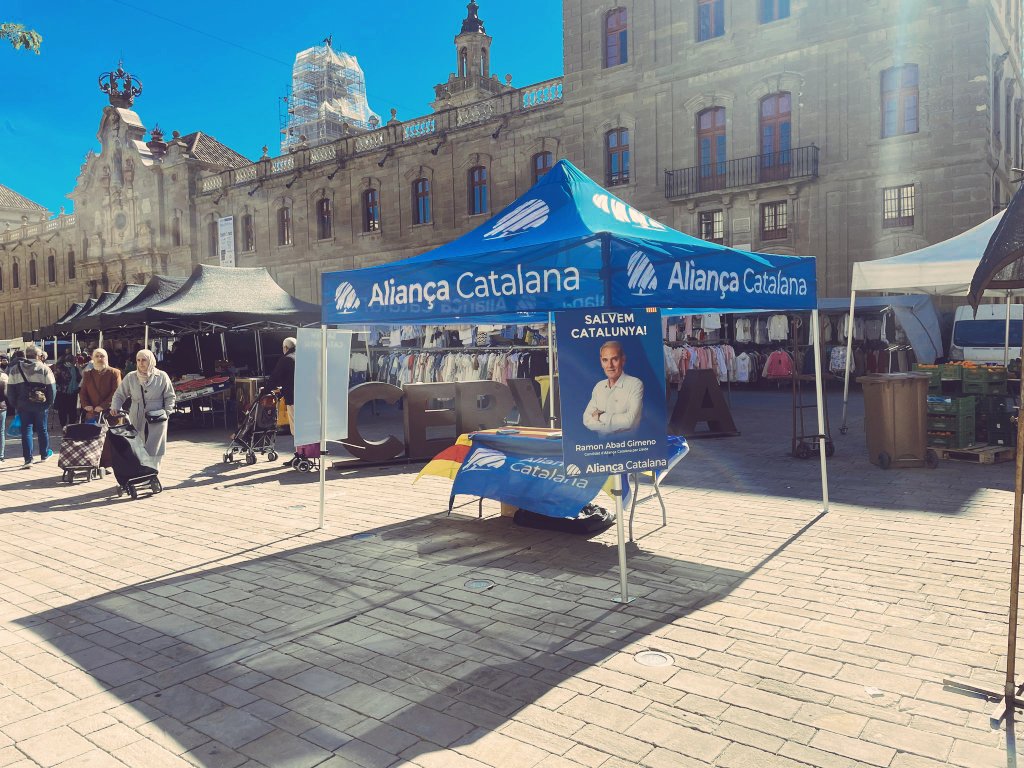 ATENCIÓ🔊
Avui DIVENDRES som al mercat de CERVERA fins a les 14h‼

Vine a buscar el teu vot 🗳 a la nostra parada.

#SalvemCervera i #SalvemCatalunya amb @CatalunyaAC

VOTA ALIANÇA CATALANA 🗳

PROGRAMA ELECTORAL👉 orriols2024.cat/programa