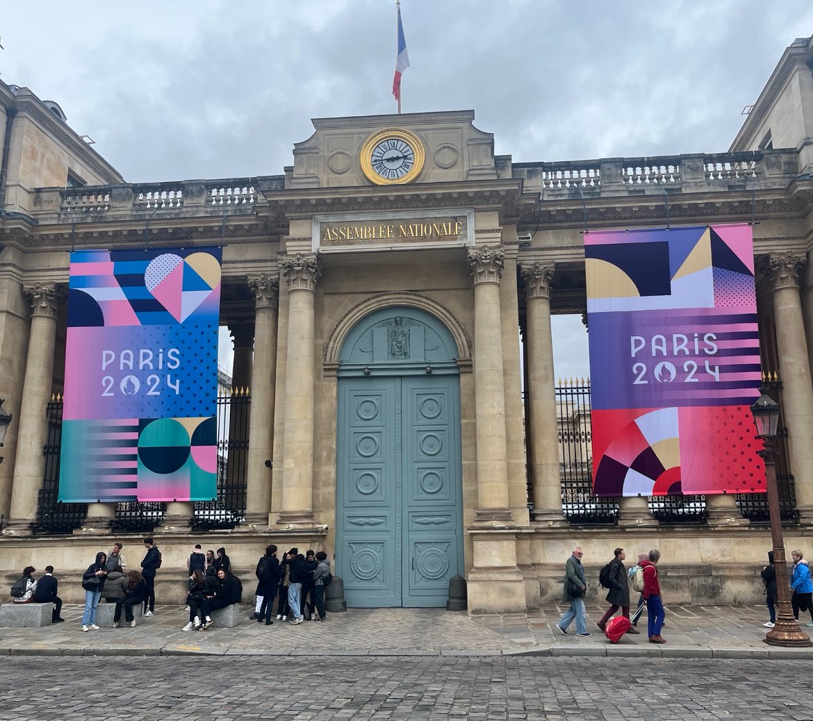 L’Assemblée nationale aux couleurs de #Paris2024