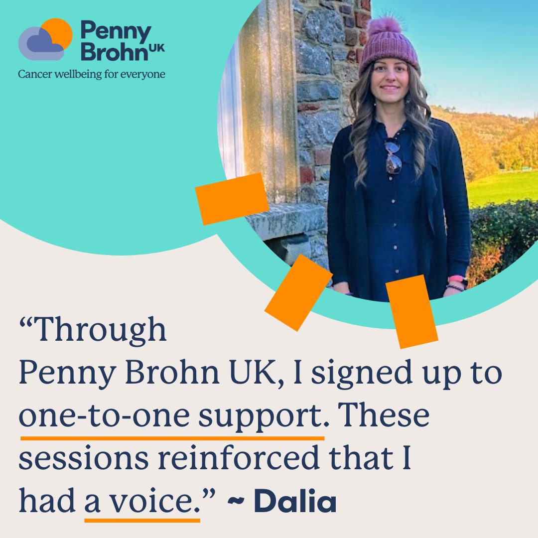 “Penny Brohn UK is one of the best and most important services I used throughout my cancer treatment to date.' Dalia's experience is one of many. With your continued support we can be there for even more people like Dalia 👉️ l8r.it/WDaG