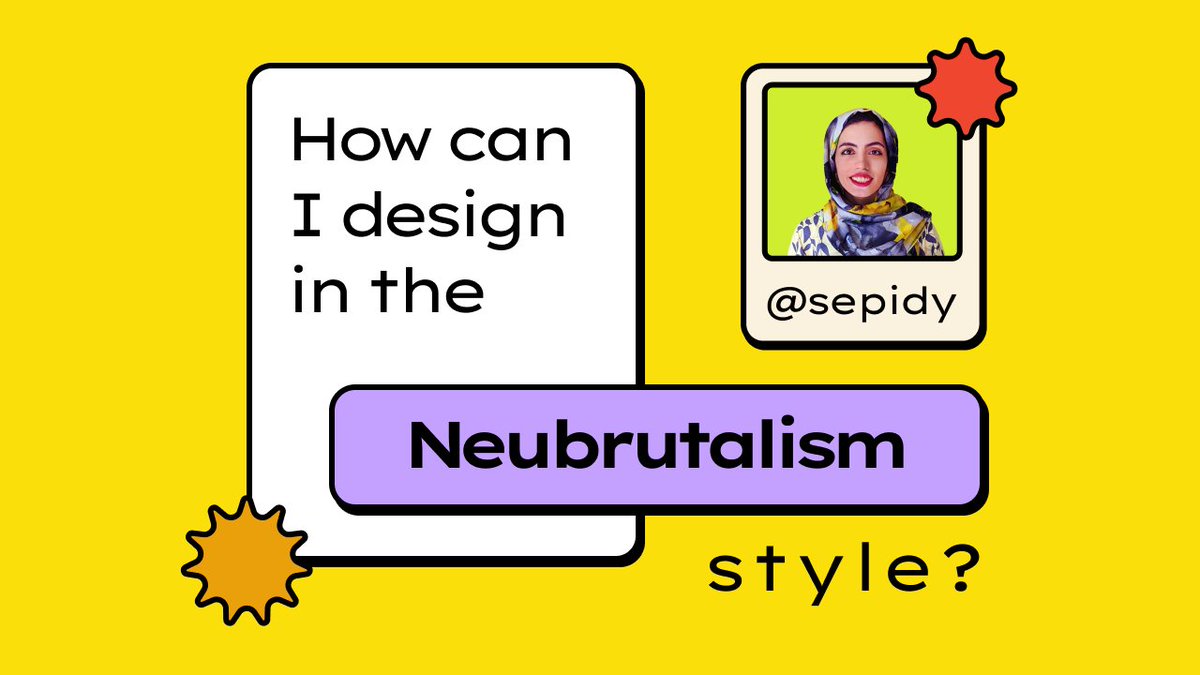 How can I design in the Neo Brutalism style?

A thread🧵🧵🧵