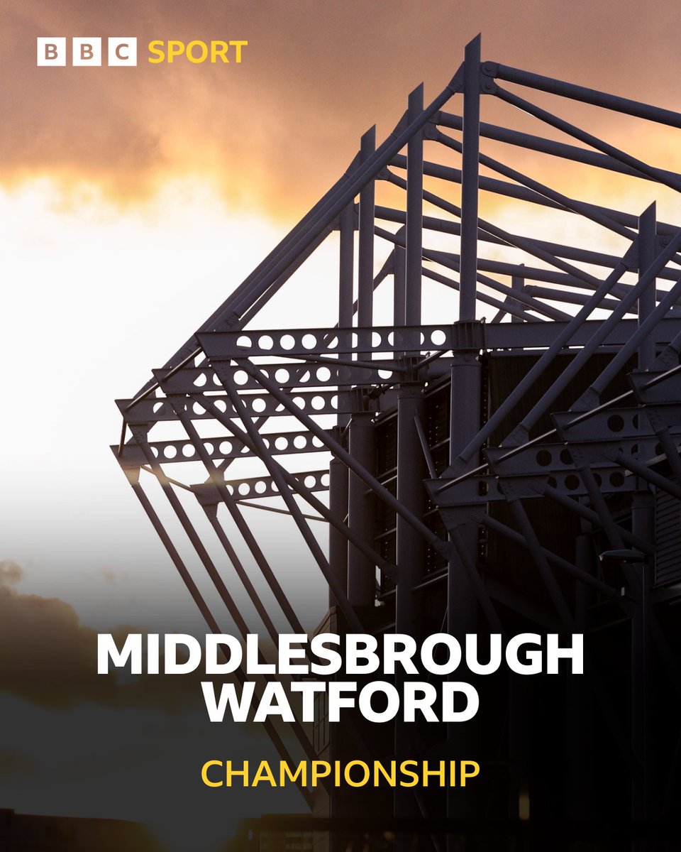 For the final time this season. 🔴 Boro 🆚 Watford 🟡 🏟️ Riverside Stadium ⏰ KO 12:30 🎙️ @pauladdo 🗣️ @MarkosDiSantos & @nmaddo #Boro | #UTB | #BBCFootball