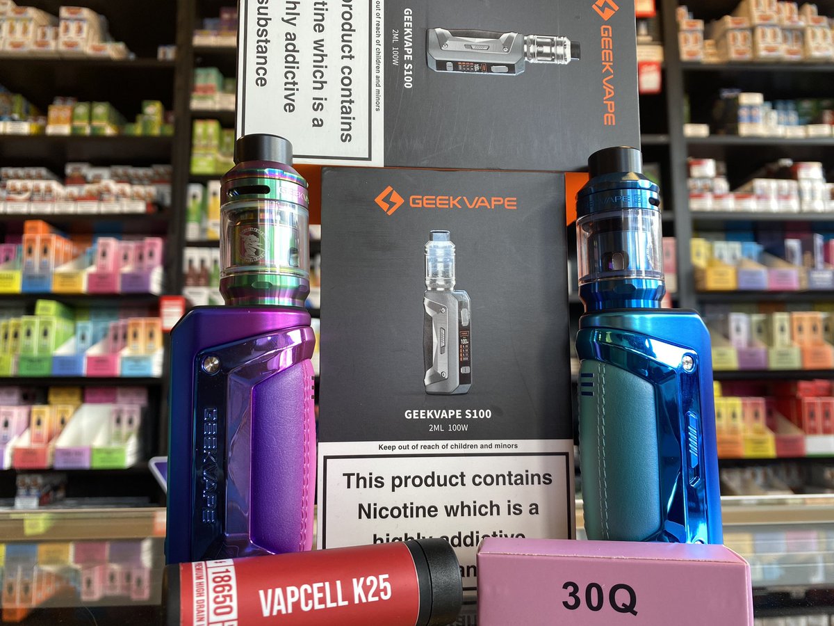 Geek vape s100 kit on offer in store
Come on down and grab yours today
On offer in store with a battery and liquid

#vape #vapelyf #clouds #ecig #vaping #quitsmoking #geekvape #vaporesso #voopoo #premiumeliquid #uwell #smoktech #iblazeopenshaw #manchestervape #openshaw #gorton