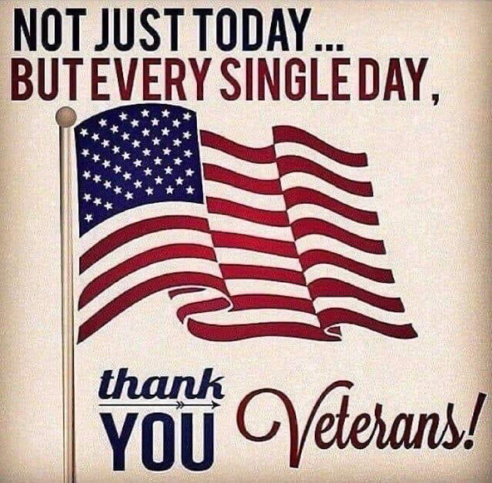 Good morning Veterans and Patriots. Remember them everyday.