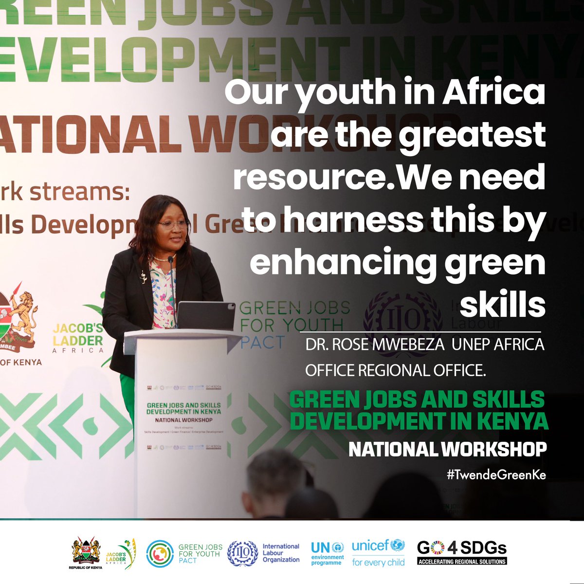 Our youth is Africa and Kenya’s greatest untapped renewable energy! We need to harness this immense demographic dividend, by continuing to work collaboratively to unlock youth driven solutions for the creation of green entrepreneurship opportunities and skillsets that will anchor…