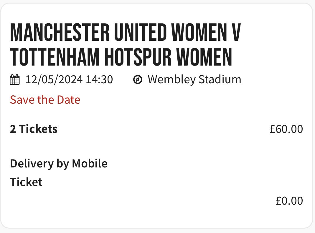WE’RE OFF TO THE @AdobeWFACup 🔥

First experience of the @ManUtdWomen and it’s a Cup Final at WEMBLEY 😍

#MUWomen #WFACup