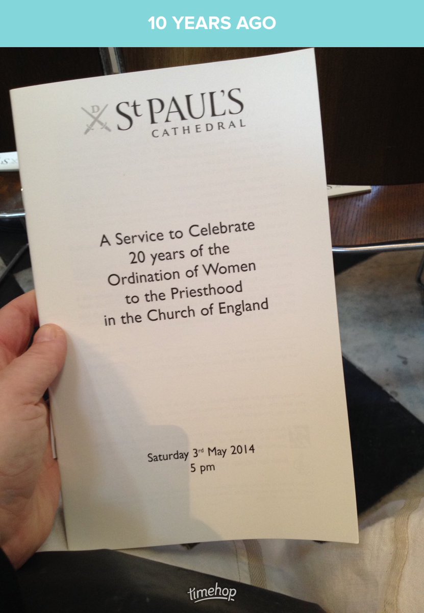 10years ago! It was an amazing privilege to be there. #OrdainedWomen #30years #ChurchOfEngland