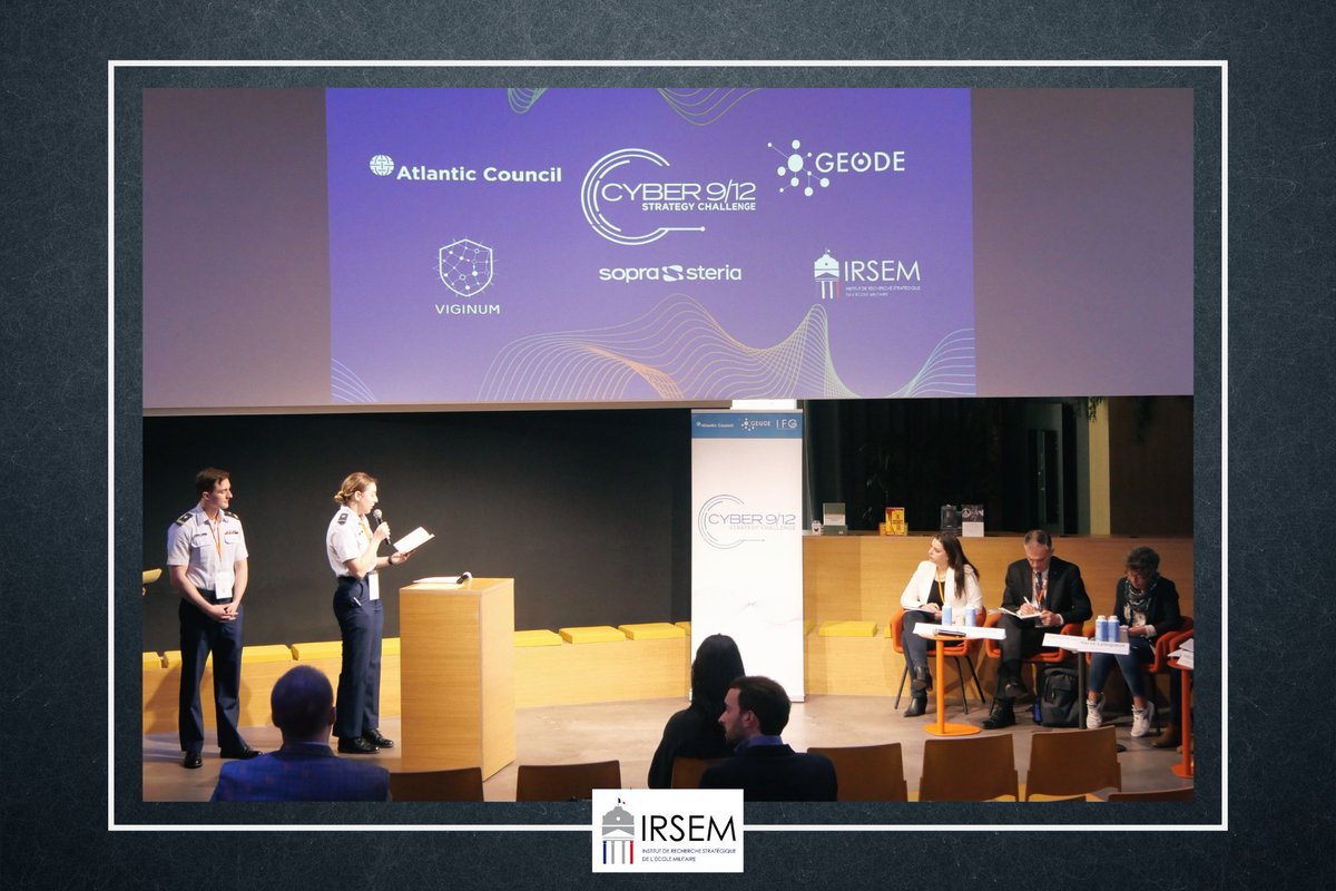 IRSEM (@irsem1) on Twitter photo #Actualité 📰| <a href="/ClotildeBomont/">Clotilde Bômont</a>, chercheure géopolitique du numérique, a eu le plaisir de représenter l'IRSEM en tant que juge au #Cyber912 Security Challenge ! 🏅
<a href="/geode_science/">GEODE - Géopolitique de la datasphère</a> <a href="/AtlanticCouncil/">Atlantic Council</a>
Plusieurs équipes 🇫🇷🇺🇸🇰🇿 ont proposé des réponses à un scénario de crise cyber 👏 #Actualité 📰| <a href="/ClotildeBomont/">Clotilde Bômont</a>, chercheure géopolitique du numérique, a eu le plaisir de représenter l'IRSEM en tant que juge au #Cyber912 Security Challenge ! 🏅
<a href="/geode_science/">GEODE - Géopolitique de la datasphère</a> <a href="/AtlanticCouncil/">Atlantic Council</a>
Plusieurs équipes 🇫🇷🇺🇸🇰🇿 ont proposé des réponses à un scénario de crise cyber 👏