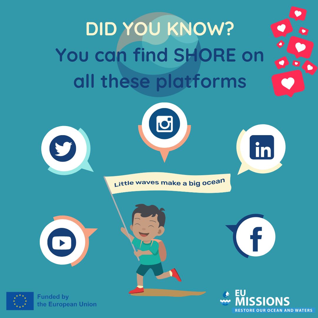 📬 Want to keep up with all of SHORE's activities? Did you know that SHORE was also on: 🔹 Instagram: instagram.com/shore.school.c… 🔹 LinkedIn: linkedin.com/company/shore-… 🔹 Facebook: facebook.com/profile.php?id… #MissionOcean #EUBlueSchools