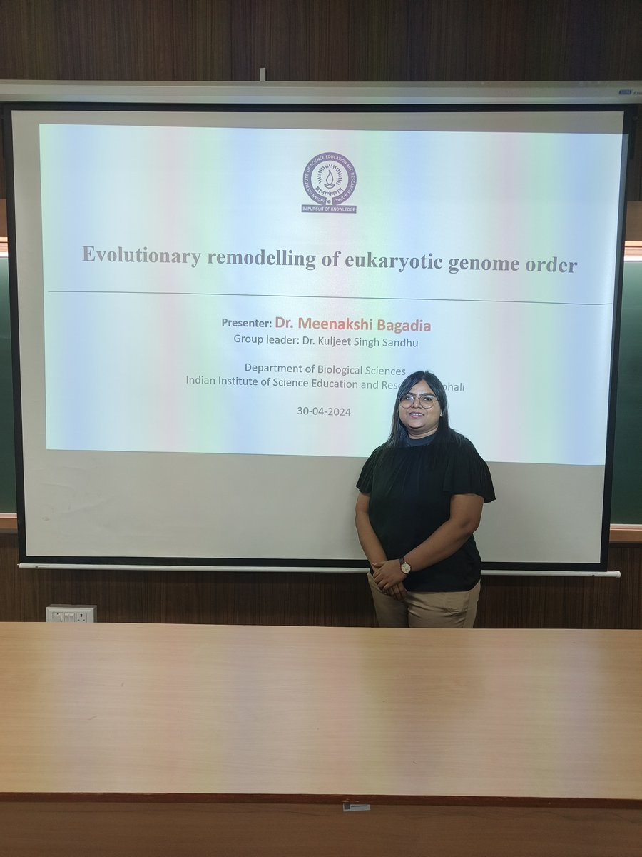 Congratulations to Dr. Meenakshi Bagadia for successfully defending her thesis viva under the mentorship of Dr. Kuljeet Sandhu. On behalf of the entire @DBS_IISERM, we extend our warmest wishes for her future endeavors! 🎉 #PhDDefense #AcademicSuccess #biopdf
