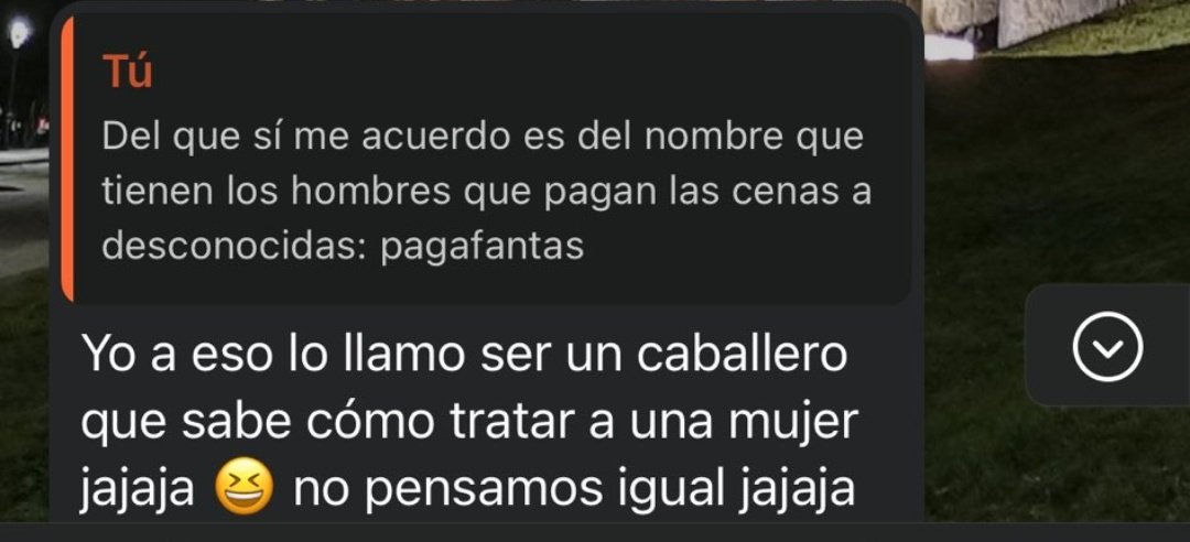 En MisoginLabs seguimos haciendo historia, un seguidor nos manda estas capturas donde se atrevió a conocer a una ✨mujer de alto valor✨ que lo invitó a cenar, pero pretendiendo que pagase él. Gracias a que conoce las Red Flags 🚩 que impartimos, hoy ha salvado su vida 🤝❤️