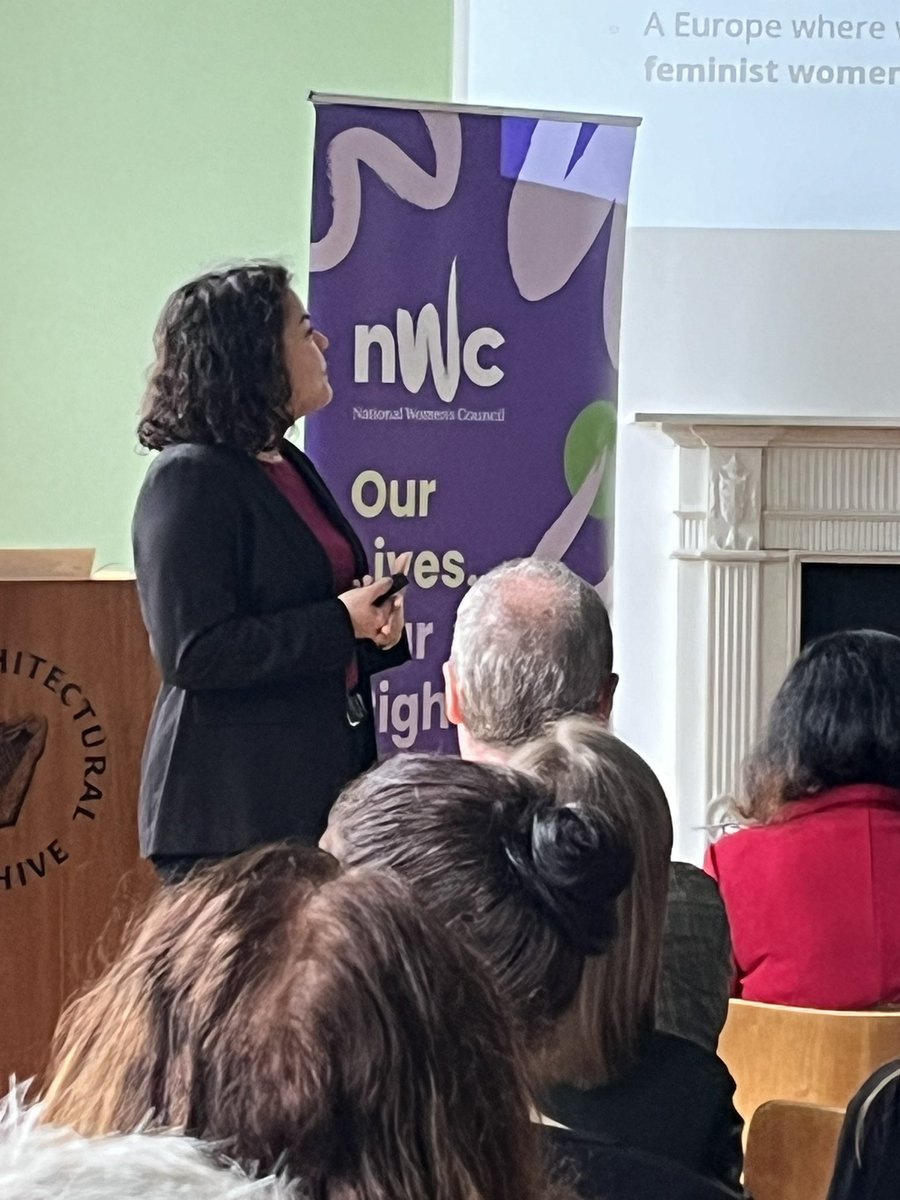 Full house for the launch of @EuropeanWomen’s manifesto with the @NWCI & our @women4election hustings for women candidates in the #EuropeanParliamentElections #VoteWomen #EP 🗳️