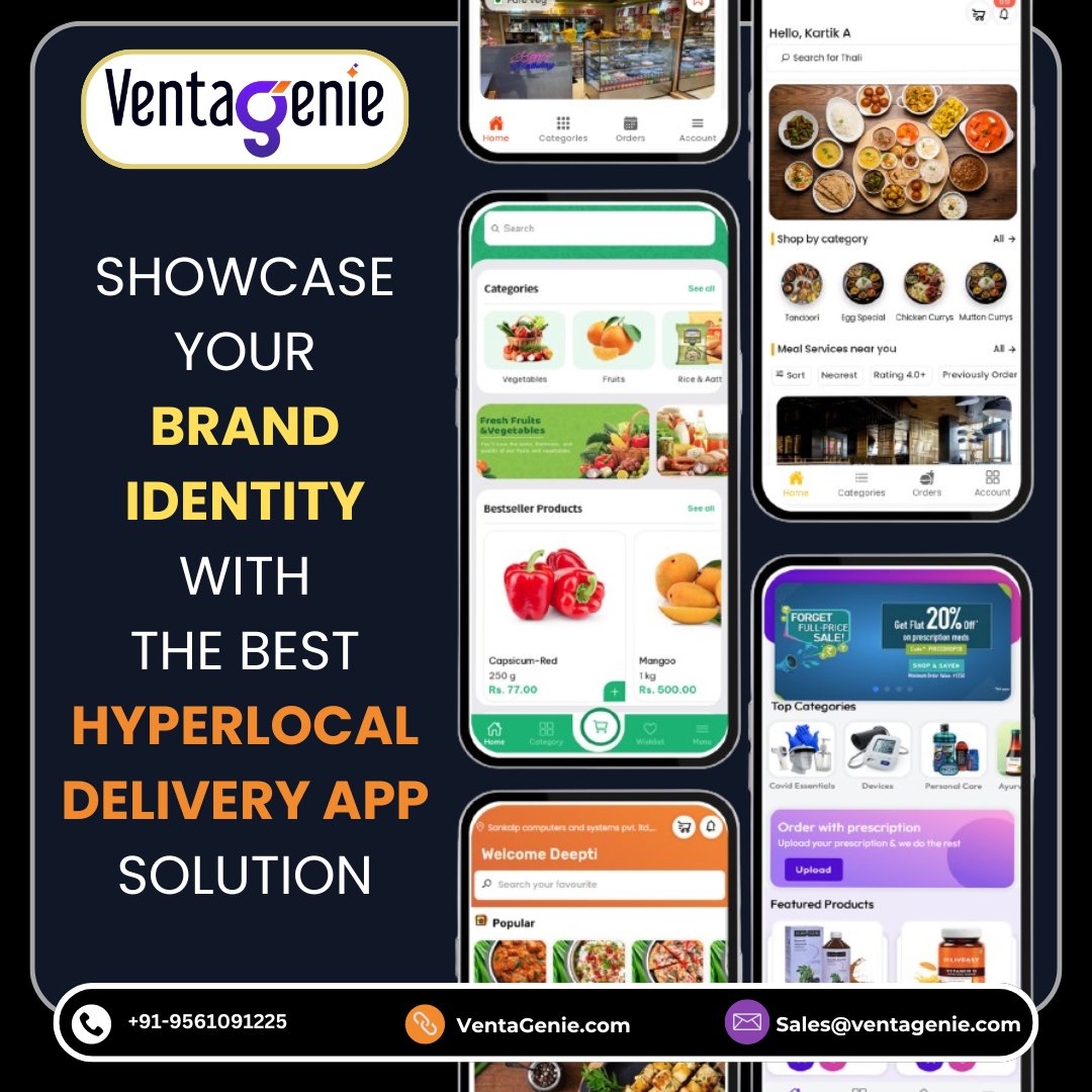 🌟 Here's how @VentaGenie's hyperlocal delivery app solution can elevate your business:

🌐 ventagenie.com 📞 +91-9561091225 ✉ sales@ventagenie.com

#saas #deliveryapp #saasmarketing #b2bmarketing #b2b
#DeliveryManagement