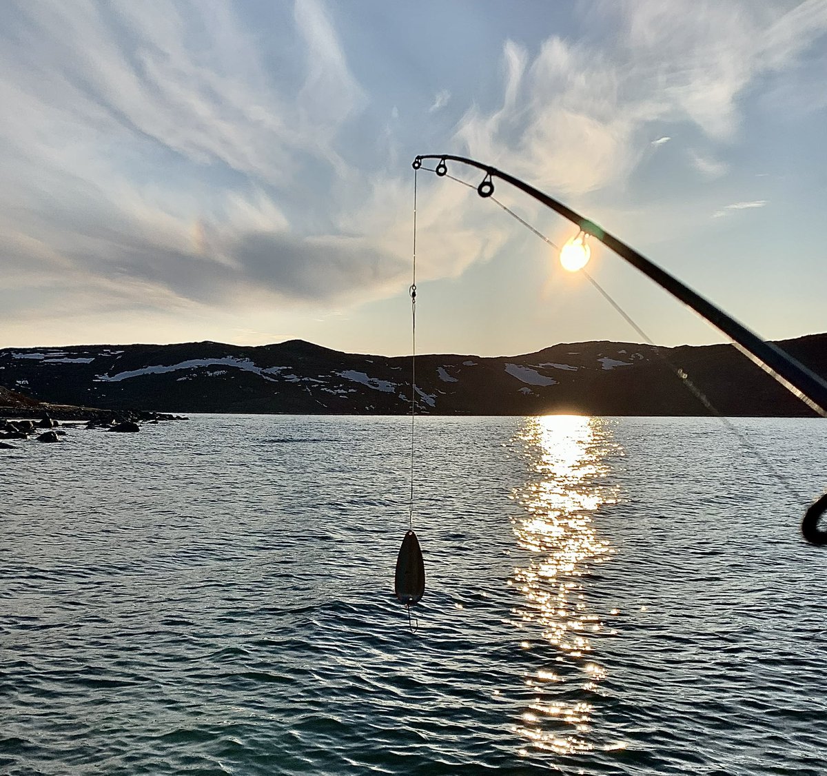 Looking forward to sunset evenings. Standing on a rock. Wind in my air. Stories in the air. Fishing for char in #Nain Happy #Friday #explorenl #Labrador