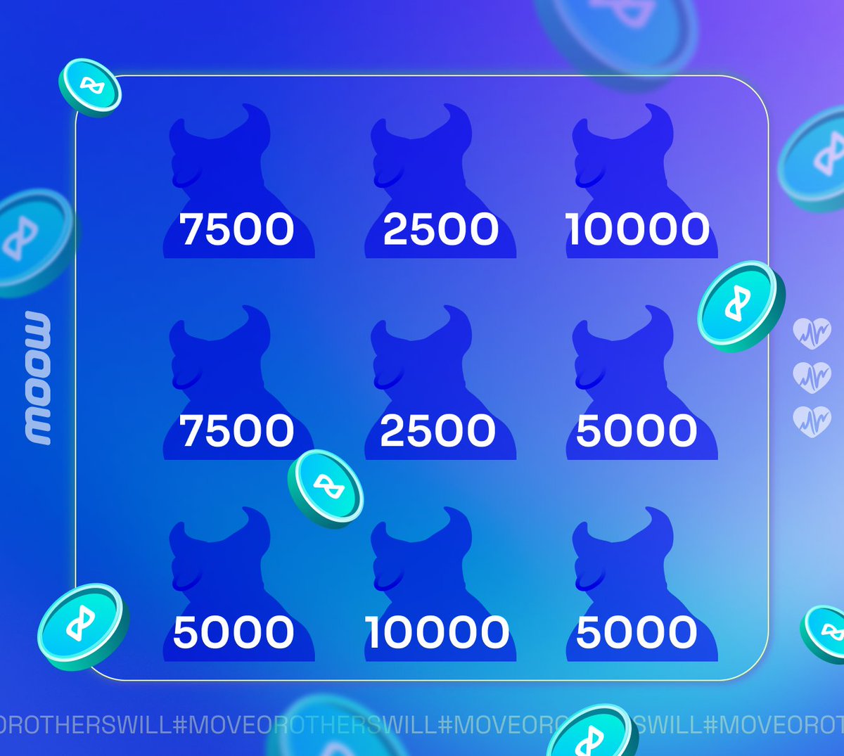 🍀 9 Lucky MOOs Results

🎁 This time, the winners were distributed as follows:

1 ― <a href="/insuya75/">GarlicNose 💢</a> ― 7500 $TIC 
2 ― <a href="/drtokenhc56/">Gwenn Cruz</a> ― 2500 $TIC 
3 ― <a href="/moftechwork/">moftech</a> ― 10000 $TIC 
4 ― <a href="/UsmanBey007/">Kürkot Béy</a> ― 7500 $TIC 
5 ― <a href="/RunnerFred/">Fredrunner06</a> ― 2500 $TIC 
6 ― <a href="/PermanaAri3F/">Permana Arie</a> ― 5000 $TIC 
7 ― <a href="/1Chocolate4U/">Colin Resmer</a> ―