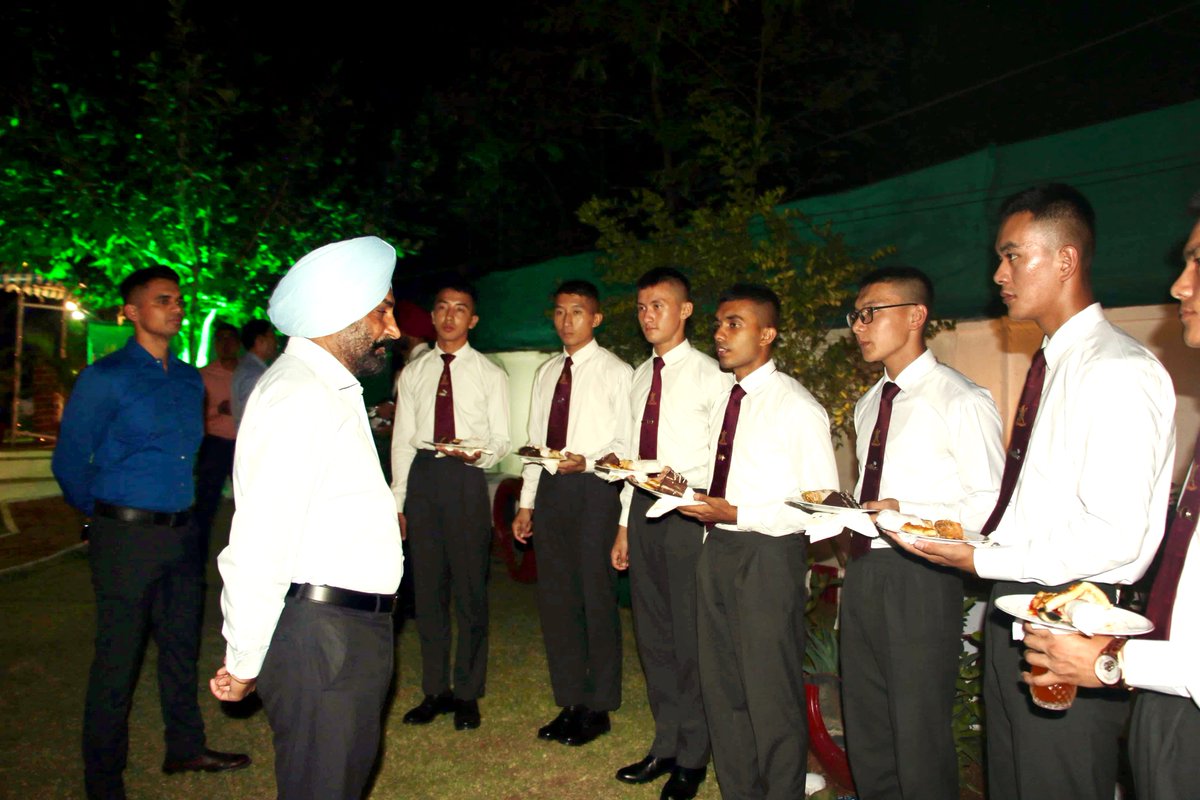 Commander's at Home function was organized on 30 Apr 2024 at the residence of Commander, CTW, MCEME to bid adieu to the Passing Out Course (Technical Entry Scheme-43). 
1/2
