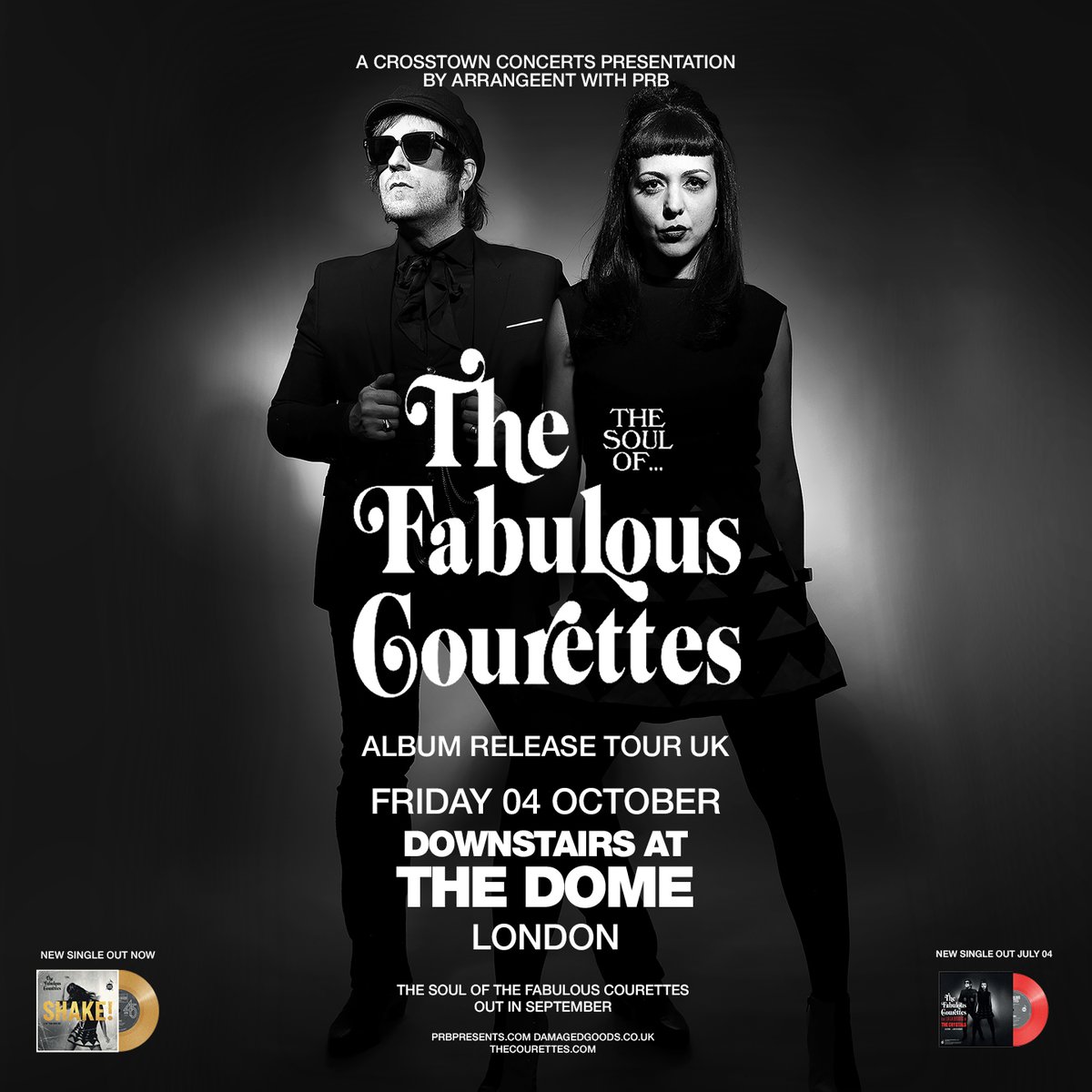 .@thecourettes play The Dome London on Friday 4th October. Tickets are on sale now: crosstownconcerts.seetickets.com/event/the-cour…
