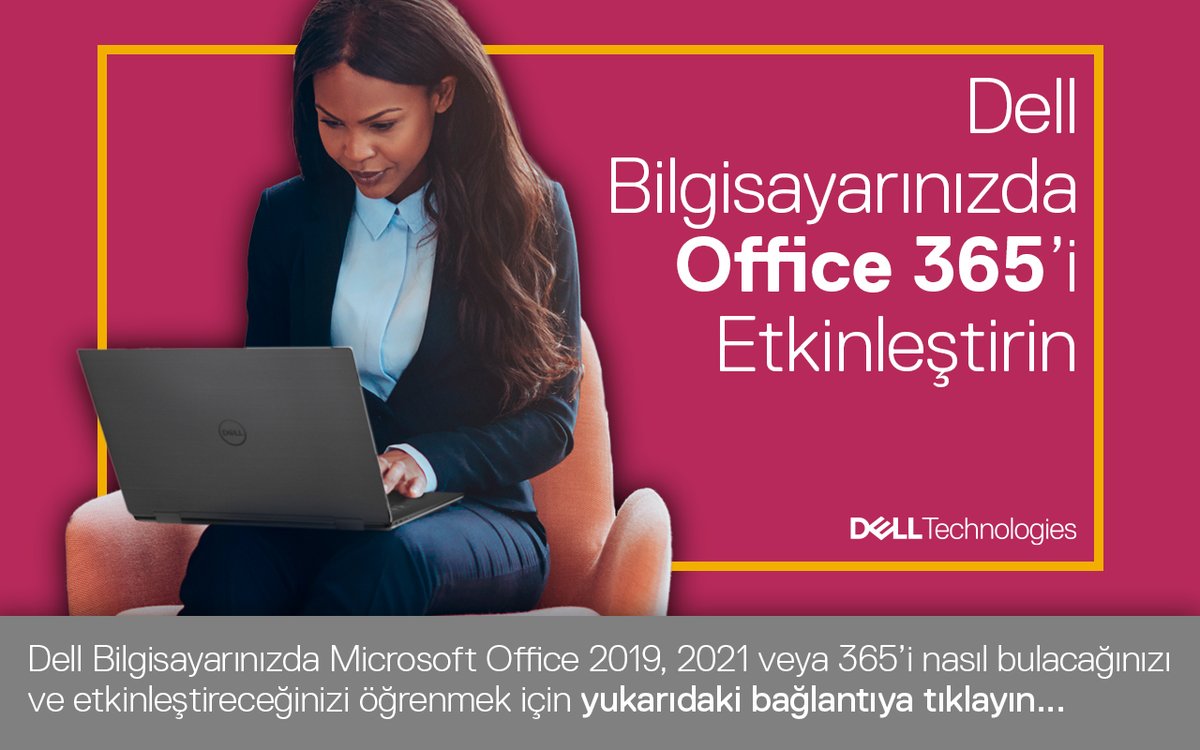 🏢#Office365 yüklü yeni bir #Dell bilgisayarınız mı var?

Nasıl etkinleştirileceğine ilişkin talimatlar için buraya tıklayın: 
👉 dell.to/4b7gMp6 👈

#Dellİpuçları #Windowsİpuçları #MicrosoftOffice