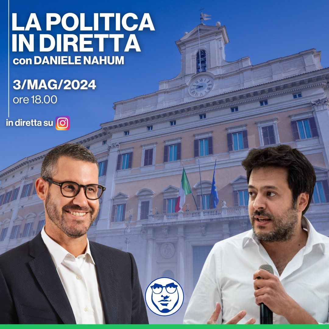 La presentazione dei nostri candidati va avanti con @DanieleNahum ! Vi aspettiamo su Instagram alle 18:00 per discutere di #Europa, antisemitismo e geopolitica. #SiamoEuropei