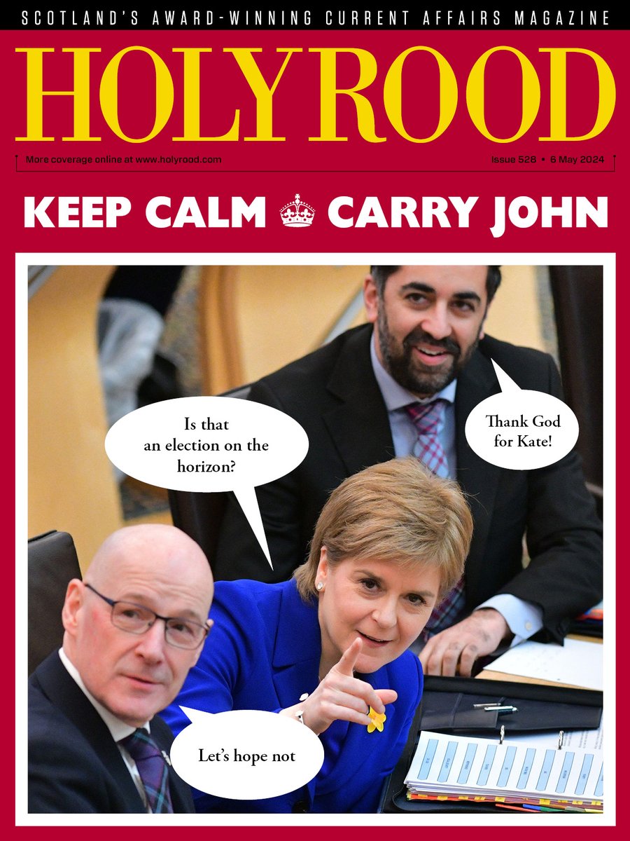 Latest @HolyroodDaily went to print last night and out on Monday, just another bonkers week in Scottish politics!