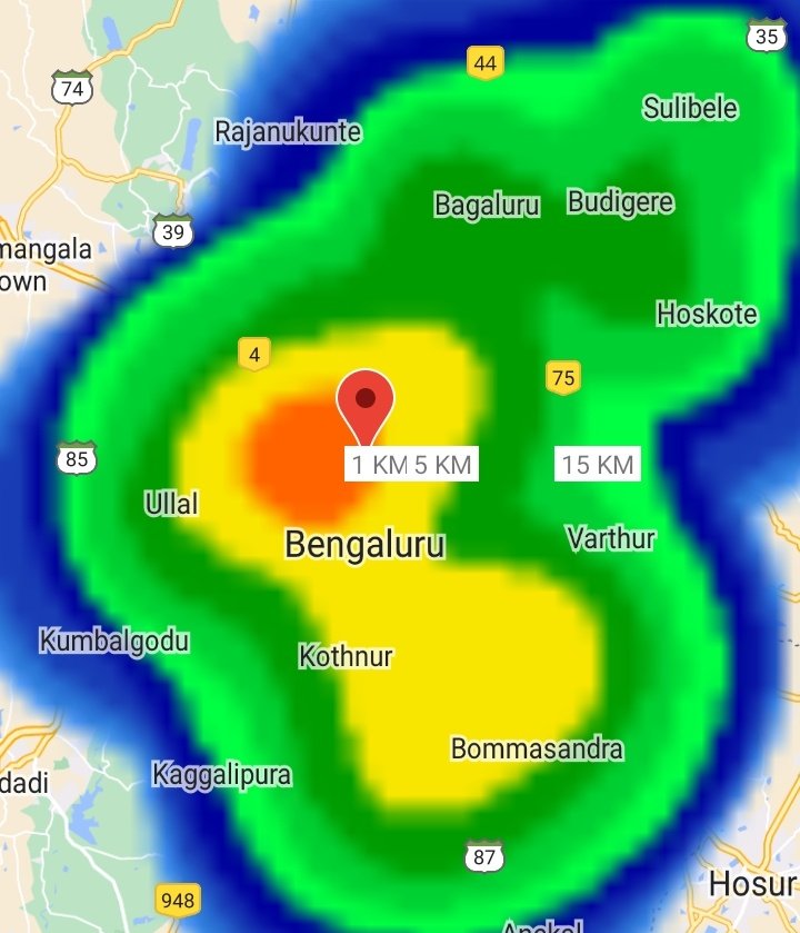First widespread thunderstorms over BENGALURU city ⛈️⚡☔

A trailer to the picture of what's in store for the upcoming weeks i.e, Rain fest 🤩⚡☔👌

#BengaluruRains #BangaloreRains #Bangalore #BengaluruRain