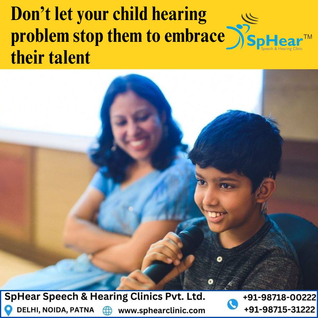 Early treatment at SpHear Speech and Hearing Clinic can ensure your child's hearing matches their peers', offering them equal chances to thrive. With the proper care, they can achieve age-appropriate milestones and skills.bit.ly/37Xgthi
#sphear #sphearclinic #hearingtest