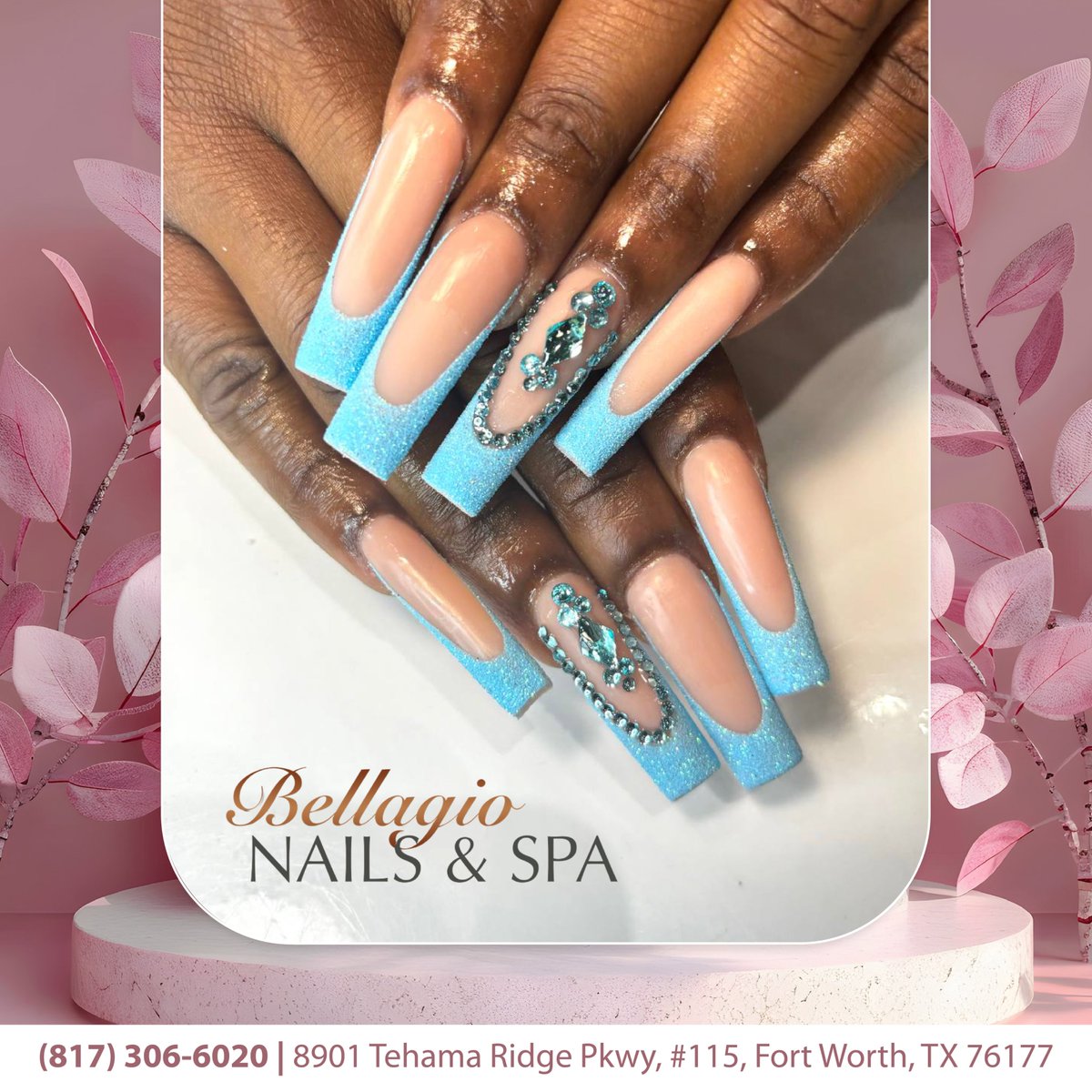 Blue nails are always a good idea, especially when they sparkle! 💙✨
#bellagionailspa #bellagiotx #bellagionails #bellagiofortworth #nailsalonfortworth #nailsalontx #nail #nailsoftheday #longnails #naildesign #nailsalonnearme #glitternails #nailsalon #instanails #naillove
