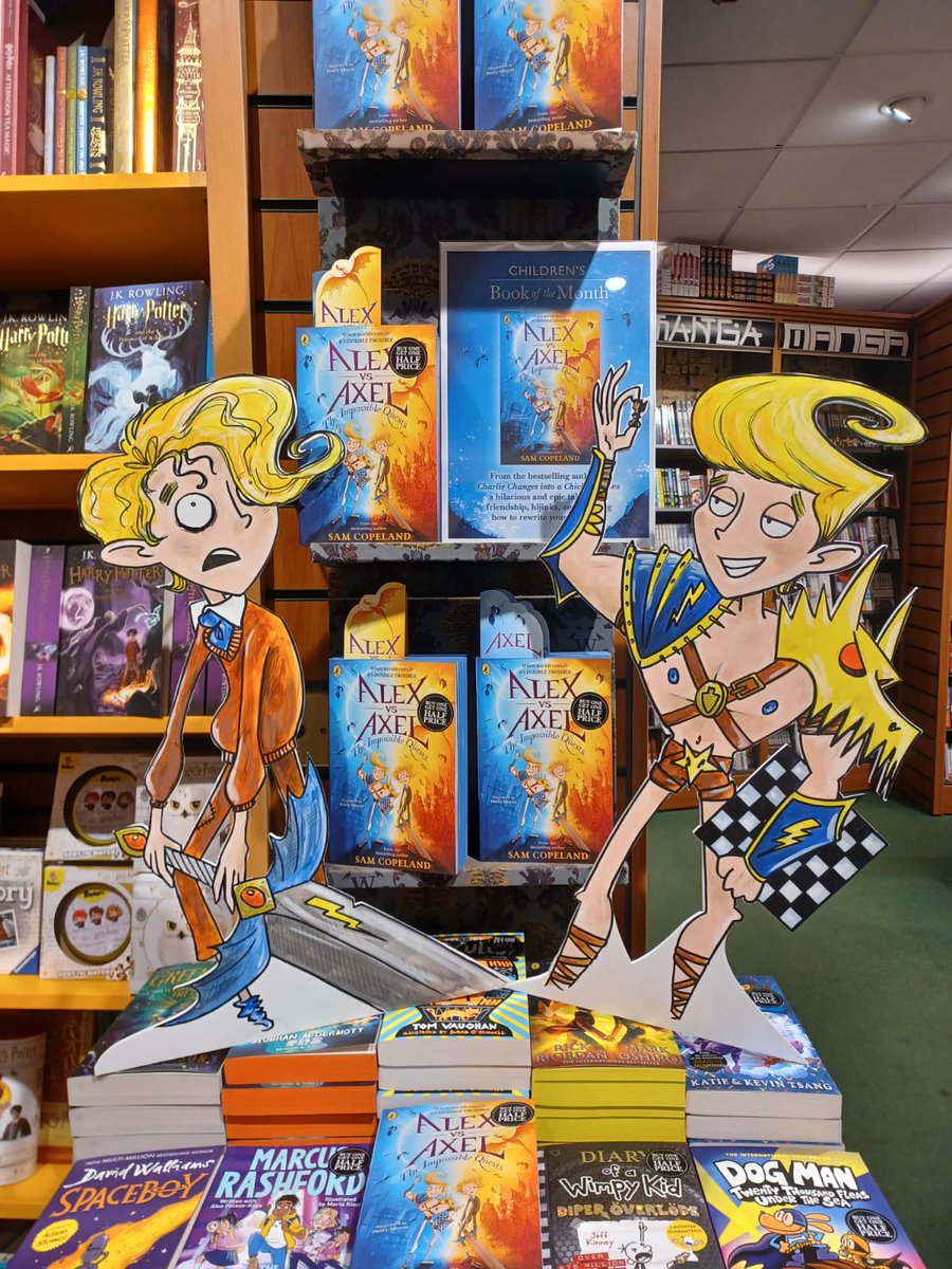 Super excited for our children's book of the month for May, Alex vs Axel! A role swapping fantasy adventure that really hits the spot, very funny and with cracking illustrations! 😃 @PenguinUKBooks @stubbleagent