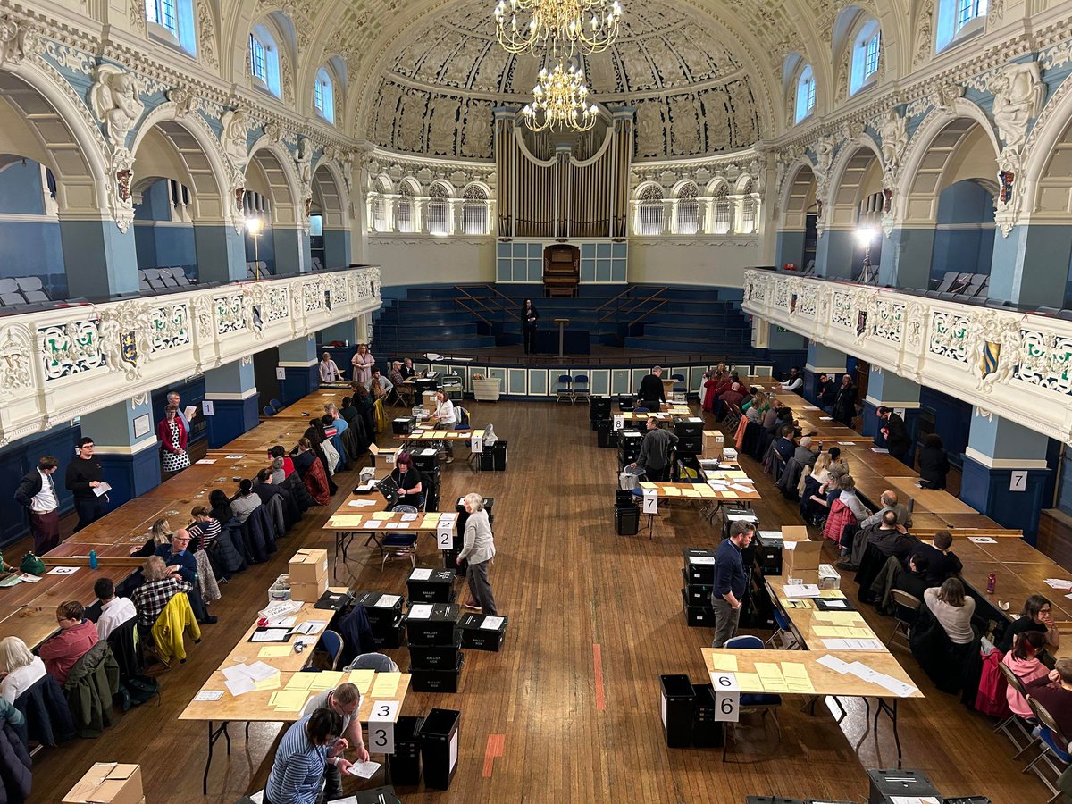 We will be bringing you the local election results throughout the day. The verification has begun at @OxfordTownHall. #LocalElections2024