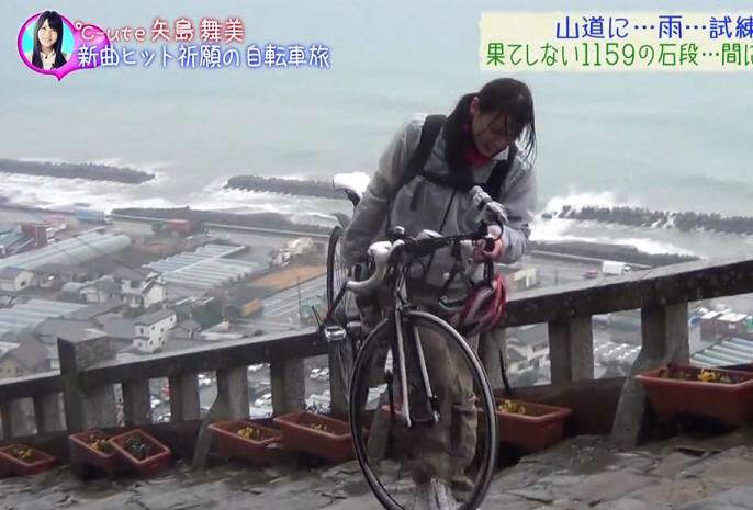 昔矢島舞美が東京タワーから
久能山まで自転車で行ったのを思い出した(笑)