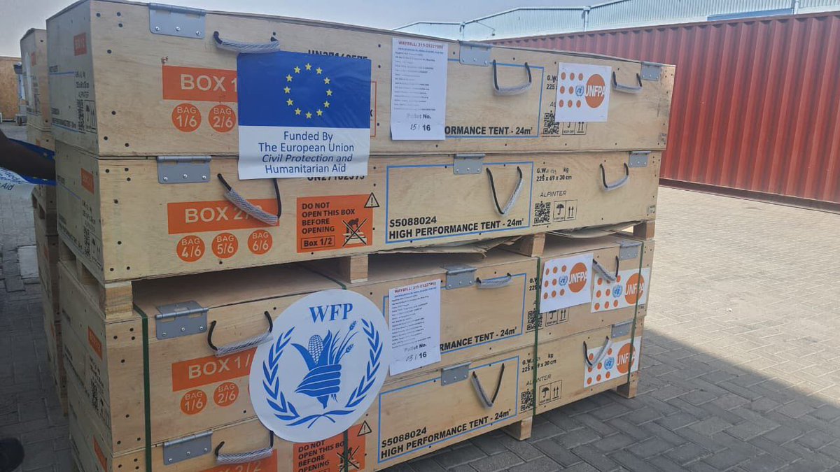 This week, 2 air bridge flights for Gaza are bringing to Egypt 100+ tonnes of vital supplies provided by EU humanitarian partners. Since October 2023, 50 EU humanitarian air bridge flights have helped ensure a continued support for Palestinians in need.
