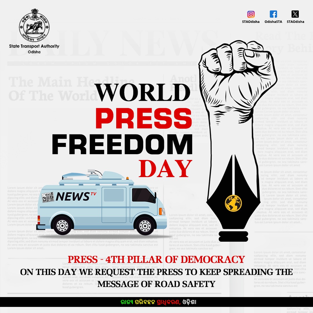 World Press Freedom Day On this day we request the press to keep spreading the message of road safety. #LocalElections2024 #roadsafety #PressFreedom