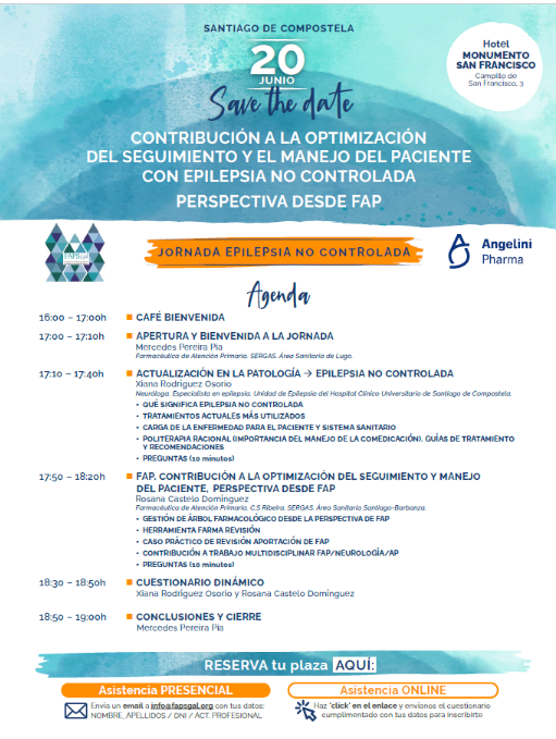 FAPsGal's tweet photo. #JornadaFAPsGal #EpilepsiaRefractaria⚡️🧠
🗓️20 junio
⏰16:00 a 19:00 h
🌍#SantiagoDeCompostela
💺3⃣5⃣ plazas ‼️
👩⚕️@midori_xi #neurologa 🧠#epileptologa #sergas
👩🔬@CasteloRosana #FAP🐍#SERGAS
#GenerandoValor
#FAPtransversal
#AltasCapacidadesFAP 🎖️
https://t.co/dTu6f7ItBP https://t.co/GcRjyOMaiC