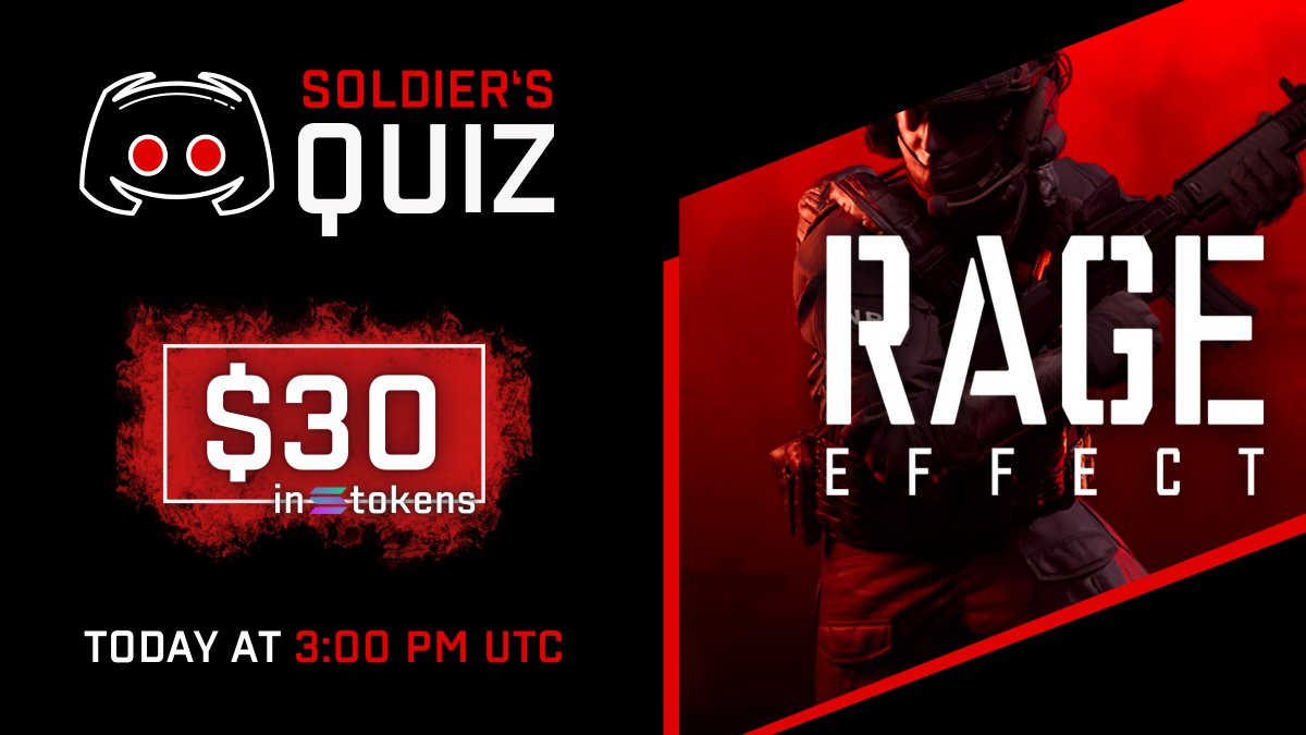 No plans for today? 🤔 We’ve got you covered #RageArmy! We just revamped our Discord because something big is on the way 😉 and guess what? one of your favorite event is making a comeback 💪🏻 Join our DISCORD QUIZ event and win some amazing $SOL cash prizes! Link and details…