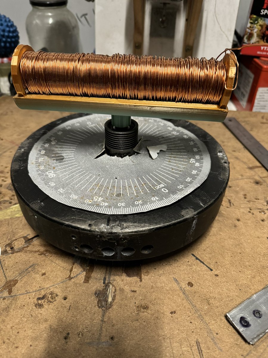 Friday night project . A 1kg inductor on a flywheel