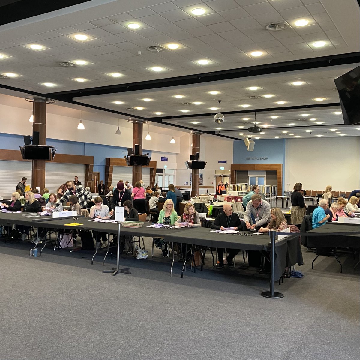 We’re at Epsom Racecourse for today's count. Verification of the Epsom & Ewell ballot papers for the Surrey Police and Crime Commissioner (PCC) has begun.