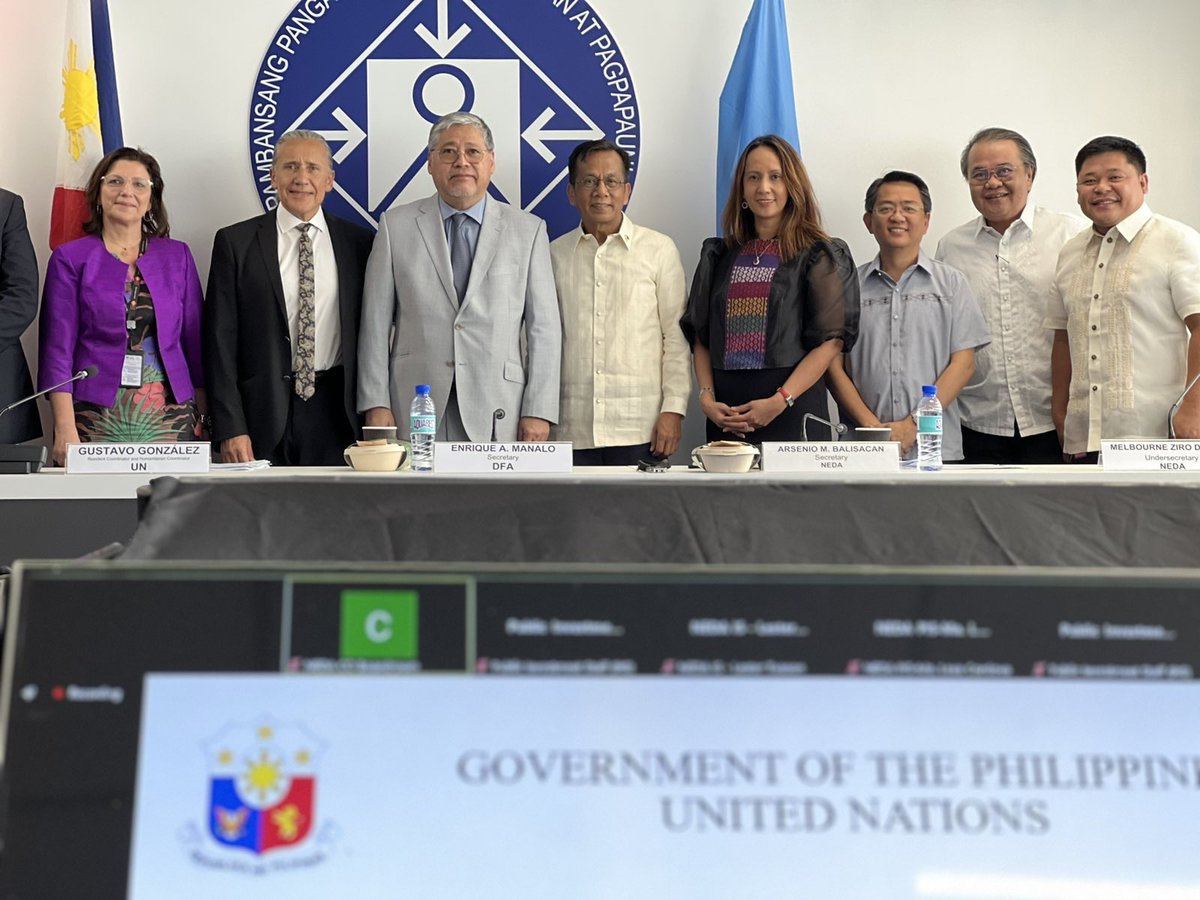 EnriqueAManalo's tweet image. 1/2 Delighted to co-chair with @NEDAhq @ambalisacan &amp;amp; @UNPHhilippines @ggonzzalezz the 1st Joint Steering Committee driving  reformed &amp;amp; responsive UN support for PH devt agenda thru the 🇵🇭🇺🇳 #SustainableDevelopment #CooperationFramework #UNSCDF2024-2028