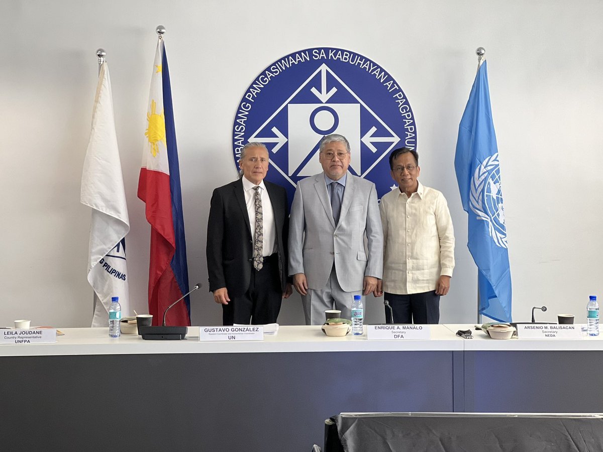 EnriqueAManalo's tweet image. 1/2 Delighted to co-chair with @NEDAhq @ambalisacan &amp;amp; @UNPHhilippines @ggonzzalezz the 1st Joint Steering Committee driving  reformed &amp;amp; responsive UN support for PH devt agenda thru the 🇵🇭🇺🇳 #SustainableDevelopment #CooperationFramework #UNSCDF2024-2028