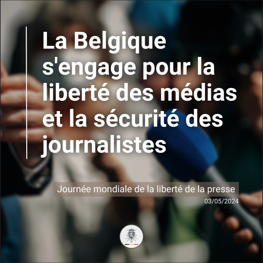 🗞️ La #LibertéDeLaPresse, un pilier de la démocratie. Permettre aux journalistes de travailler librement et indépendamment est fondamental pour une démocratie ouverte et effective. En cette Journée mondiale, 🇧🇪 réaffirme son engagement pour les droits des journalistes.