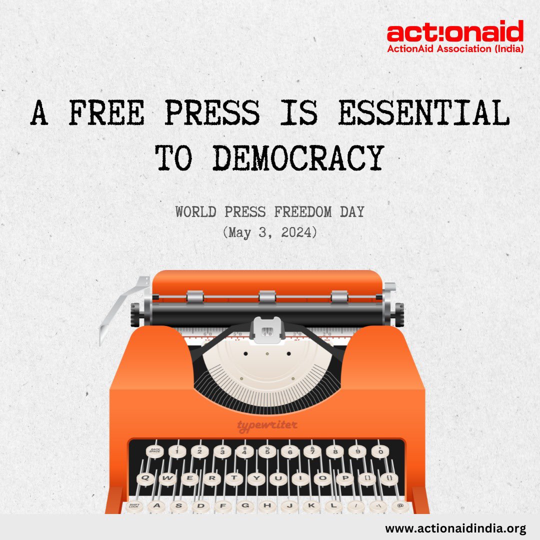 A free press empowers India's unheard to speak their truth and fight for their rights. We stands with journalists who amplify marginalized voices. On #WorldPressFreedomDay, let's ensure every story finds its platform. Together, we can shape a future where all voices are heard.