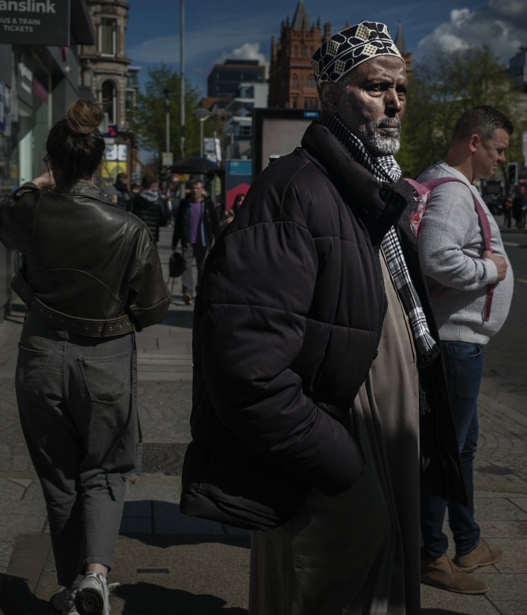 On the street. #belfastportraits #belfaststreets #irishportraits #photooftheday
#photography #documentary-photography #fromstreetswithlove #dreaminstreets #capturestreets  #gf_streets #streetdreams #timeless_streets #streetphotographyworldwide #hcsc_street #obscureshots