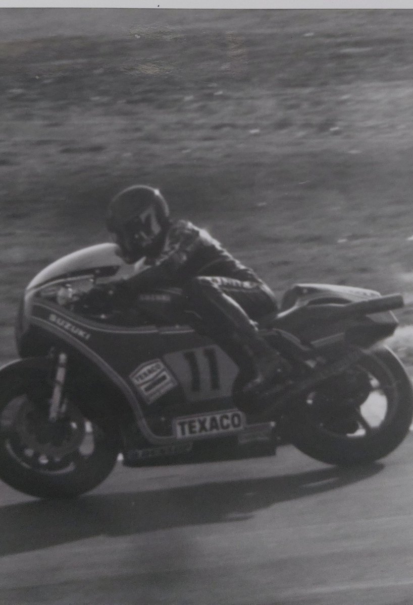 Here's a picture of Barry Sheene, on a suzuki which looks like number 11 on 🤔🏁🏍