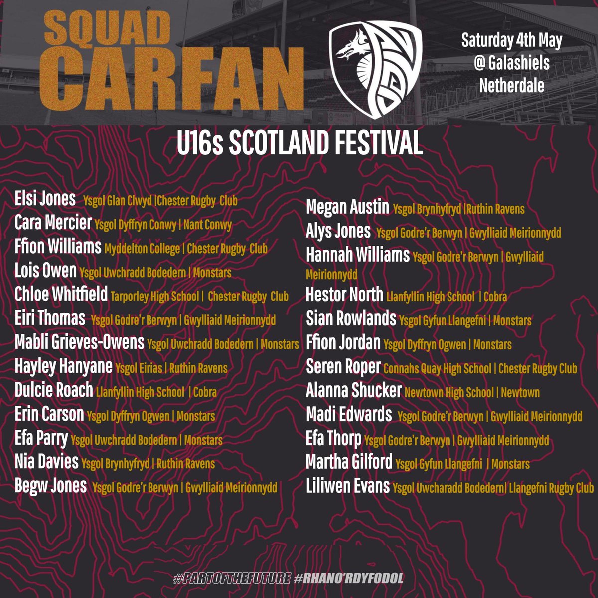 RGC Girls U16s head North to Scotland this weekend.
Go Well.