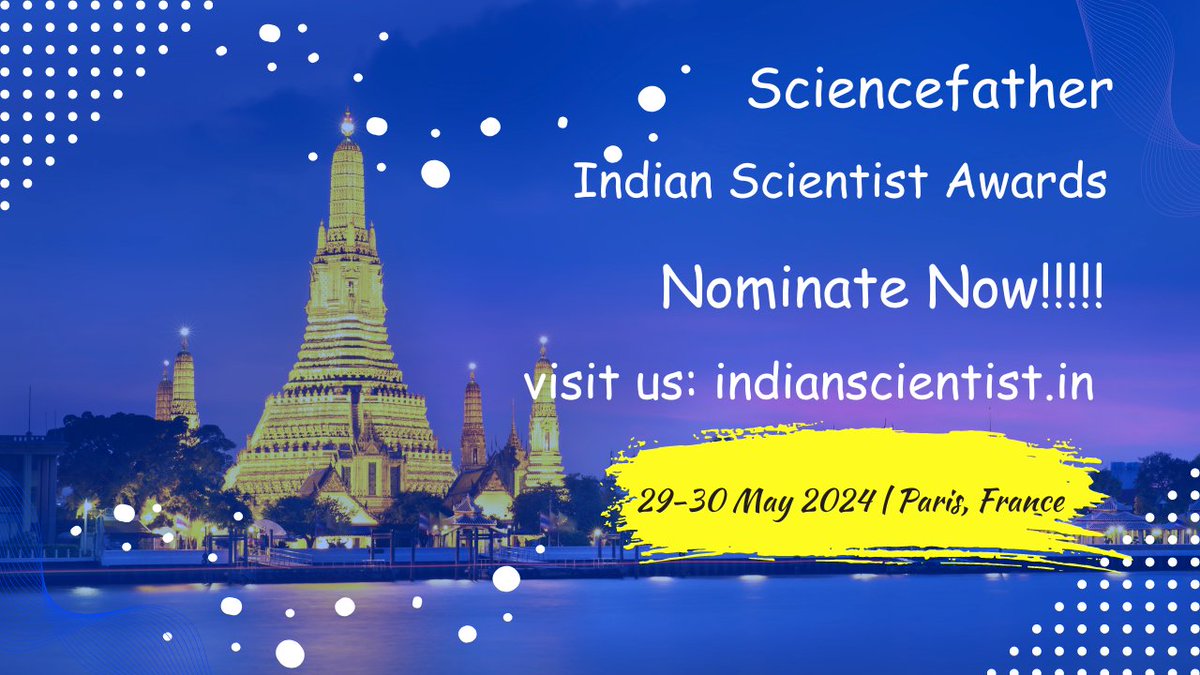 indianscientist.in- Indian Scientist Awards Nominate now!!!!!!!

Indian Scientist Awards

#indianscientist.in
#sciencefather
#IndianScientistAwards

Visit our website:
indianscientist.in/awards/

Contact us:
indian@indianscientist.in