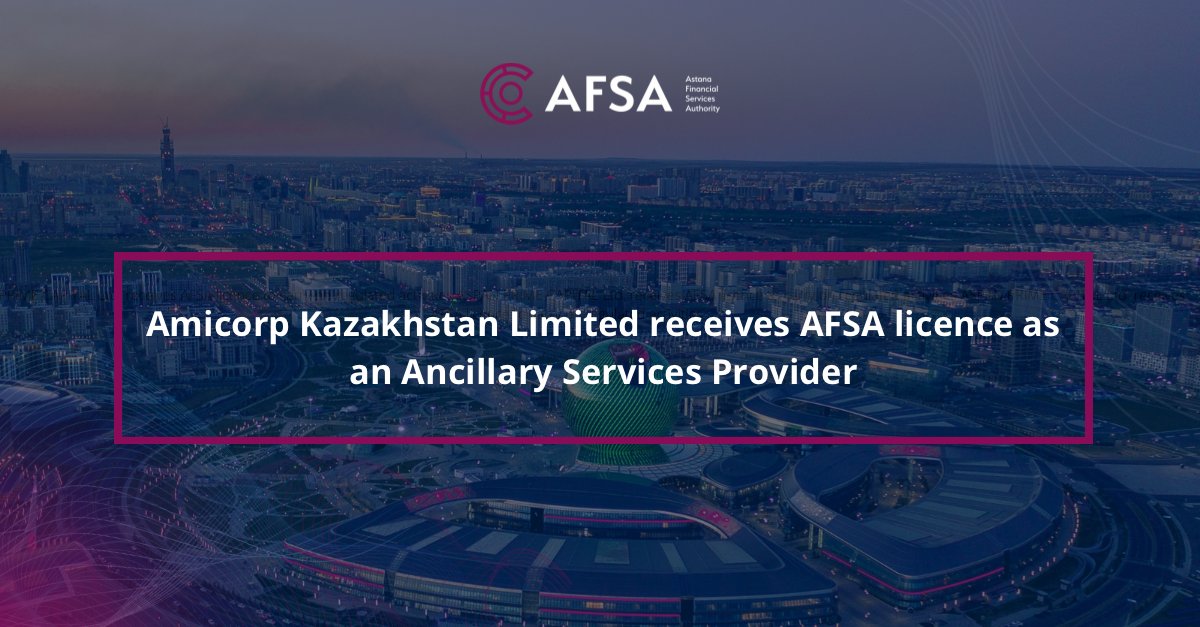 Amicorp establishes and manages different types of corporate entities and trusts across the world. It now has a new company - Amicorp Kazakhstan Limited in the AIFC jurisdiction. 
@AmicoCorp