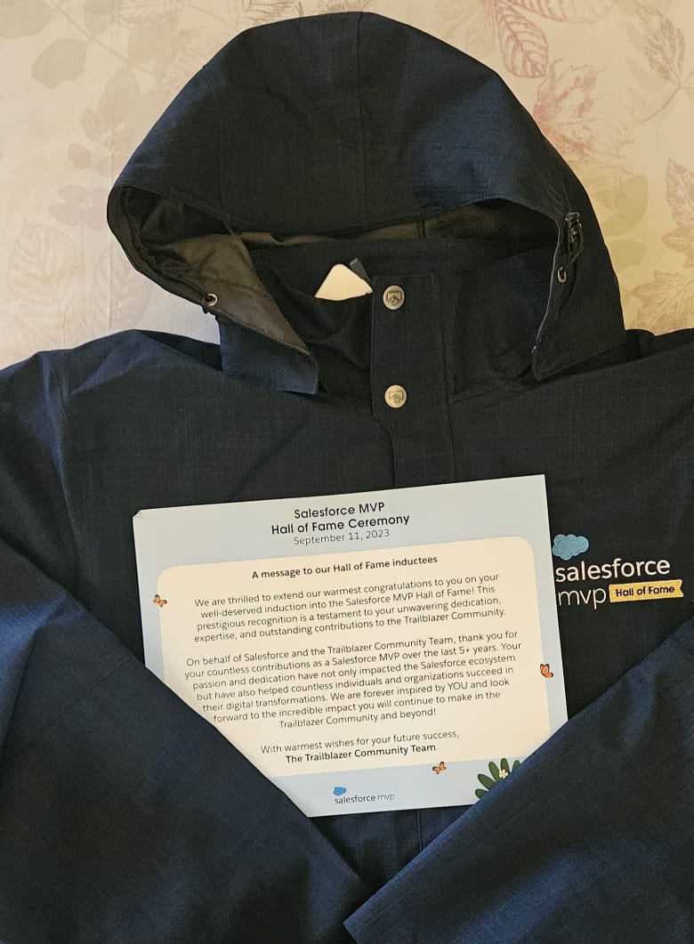Ankit Arora (@forceguru) on Twitter photo It's hard to believe that it's been over 13 years since I was introduced to Salesforce MVP program. Receiving this token of appreciation means a lot to me.
Thank you <a href="/LangstonJessica/">Jessica Langston</a>, <a href="/malloryranahan/">Mallory Ranahan</a>, <a href="/lexpisani/">Alex Pisani</a> for the wonderful gifts.
#Salesforce #MVP #HallOfFame #Community It's hard to believe that it's been over 13 years since I was introduced to Salesforce MVP program. Receiving this token of appreciation means a lot to me.
Thank you <a href="/LangstonJessica/">Jessica Langston</a>, <a href="/malloryranahan/">Mallory Ranahan</a>, <a href="/lexpisani/">Alex Pisani</a> for the wonderful gifts.
#Salesforce #MVP #HallOfFame #Community