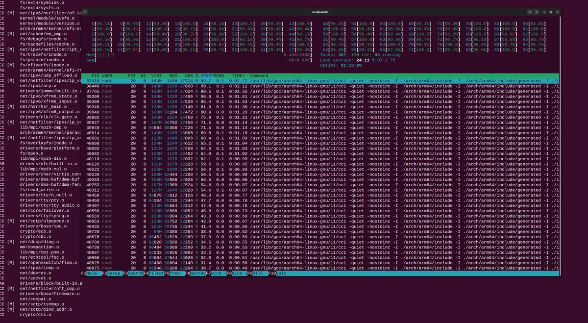 Did someone say "compiling a 6.1 Kernel with 96 cores"?